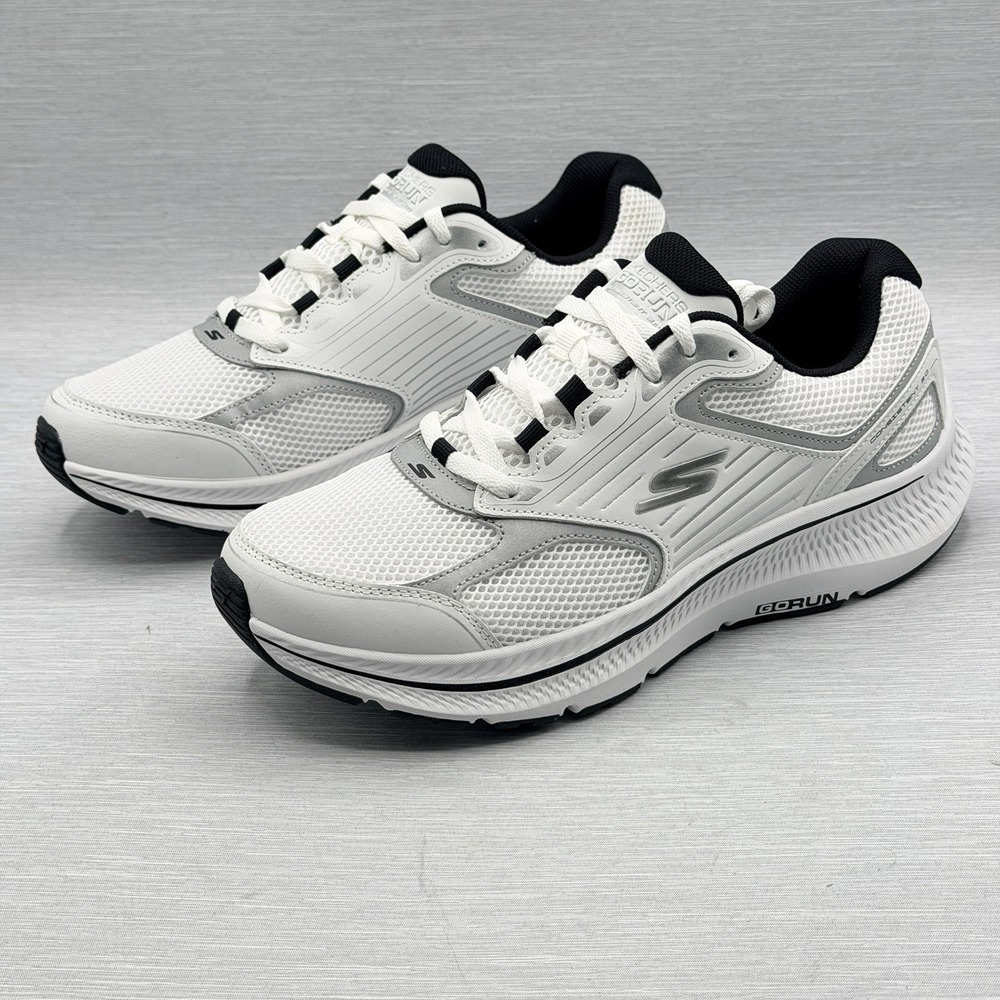 Skechers GO Run Consistent 2.0 Men's 9.5 Sneakers White Grey Athletic 220868